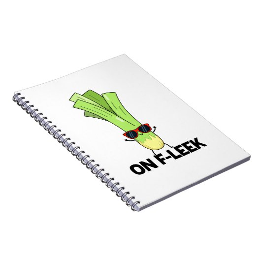 Carnet Sur Fleek Funny Veggie Leek Pun (Côté Droit)