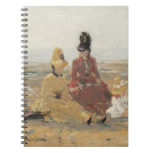 Carnet Sur la plage Trouville 1887 par Eugene Boudin 