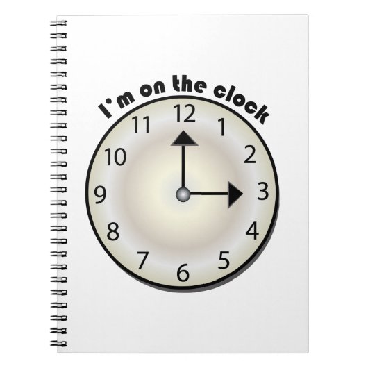 Carnet Sur l'horloge (Devant)