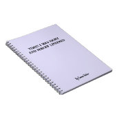 Carnet sur mesure amusant pour les cadeaux de coll (Côté Droit)