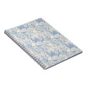 Carnet sur un fond blanc, marine, thème bleu (Côté Droit)