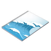 Carnet Surf Blue Wave et océan (Côté gauche)