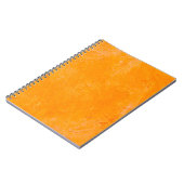 Carnet Surface de ciment orange, fond motif abstrait (Côté gauche)