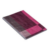 Carnet Surface de tissu coloré : Vue supérieure. (Côté Droit)