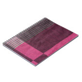 Carnet Surface de tissu coloré : Vue supérieure. (Côté gauche)