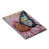 Carnet Surface florale élégante – Beauté de fleur texturé (Côté Droit)