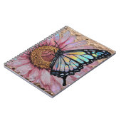 Carnet Surface florale élégante – Beauté de fleur texturé (Côté gauche)
