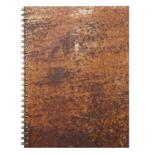Carnet Surface métallique texturée rouillée