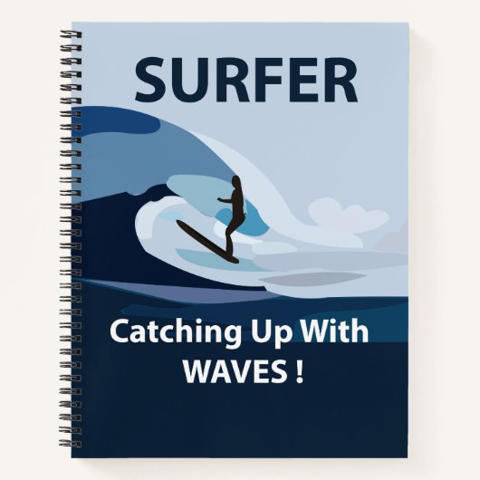 Carnet Surfer Plage Surf (Devant)