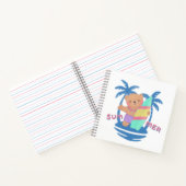 Carnet Surfeur d'ours en été à Hawaii (Intérieur)