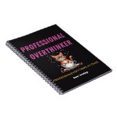 Carnet Surpenseur Professionnel Humour de Chat Relatable (Côté Droit)