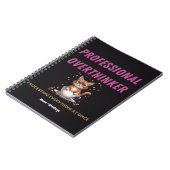 Carnet Surpenseur Professionnel Humour de Chat Relatable (Côté gauche)