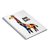 Carnet Surprise, girafe naïve ! Nom modifiable (Côté Droit)