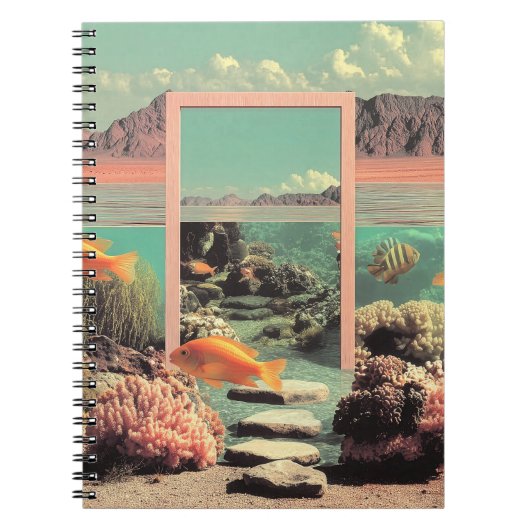 Carnet Surreal Desert Ocean with Door (Devant)