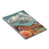 Carnet Surreal Floral Mountainscape With Dramatic Clouds (Côté Droit)