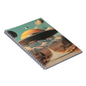 Carnet Surreal Landscape with Road, UFO and Saturn  (Côté Droit)