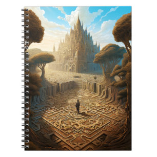 Carnet Surreal Maze Château Paysage Imaginaire Art