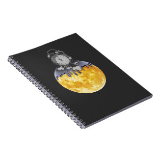 Carnet Surreal Melting Clock Sun Notebook | Abstract Time