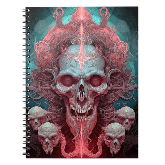 Carnet Surreal Skull Gothique Horror Art (Devant)