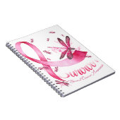 Carnet Survivant Dragonfly Pink Ribbon Cancer du sein (Côté Droit)