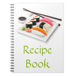 Carnet Sushi Asian Japanese food recipe book gift