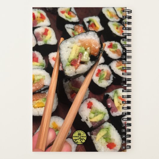 Carnet Sushi Design, Recette Book (Verso)
