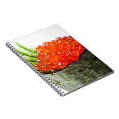 Carnet Sushi d'Ikura (oeufs de poisson saumonés) Gunkan (Côté Droit)