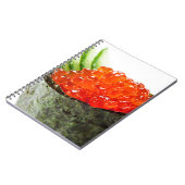 Carnet Sushi d'Ikura (oeufs de poisson saumonés) Gunkan (Côté gauche)