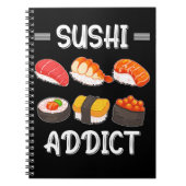 Carnet Sushi Lover Japonais Nourriture Sushi addict (Devant)