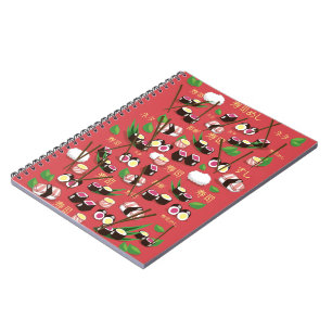 Carnet Sushi Rouge
