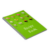 Carnet Sushi wasabi japonais nourriture mignonne (Côté Droit)