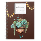 Carnet Suspension de succulent dans un pot de cuivre et d (Devant)