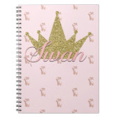 Carnet Swan Princess Parties scintillant or Glam (Devant)