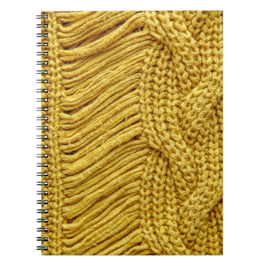 Carnet Sweater jaune douillet : Arrière - plan texturé (Devant)