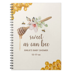Carnet Sweet As Can Beal Floral Baby shower de miel invit