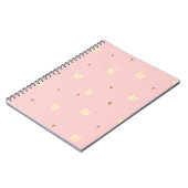 Carnet Sweet Bunny & Hearts Seamless Pattern – Cute Pink (Côté gauche)