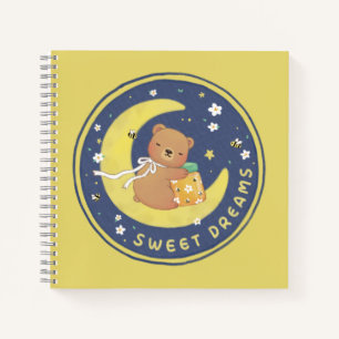 Carnet Sweet Dreams : Teddy Bear & Honey Illustration