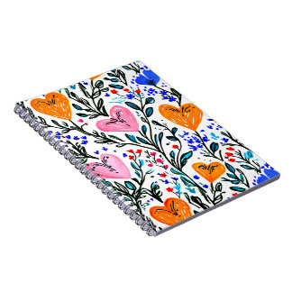 Carnet Sweet Floral Heart Notebook