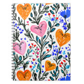 Carnet Sweet Floral Heart Notebook (Devant)