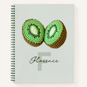 Carnet Sweet moderne minimal vert Crochet Kiwi Nom (Devant)