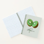 Carnet Sweet moderne minimal vert Crochet Kiwi Nom (Intérieur)