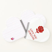Carnet Sweet Rose Forever Message Valentine Cute (Intérieur)