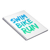 Carnet Swim Bike Run superbe design (Côté Droit)