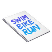 Carnet Swim Bike Run superbe design (Côté Droit)