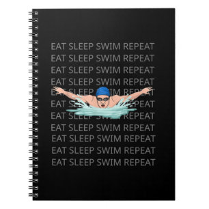 Carnet Swimmer Love Funny Swimming Sport Boy