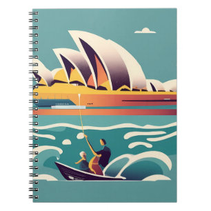 Carnet Sydney Opera House Australie peinture souvenir