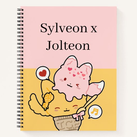 Carnet Sylveon And Jolteon Notebook ⚡︎ (Devant)