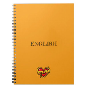 Carnet Sylvia Heart Jaune