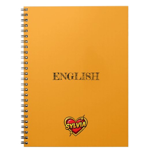 Carnet Sylvia Heart Jaune (Devant)