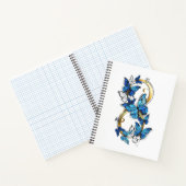 Carnet Symbol Infinity of Blue Morpho Butterflies (Intérieur)